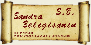 Sandra Belegišanin vizit kartica